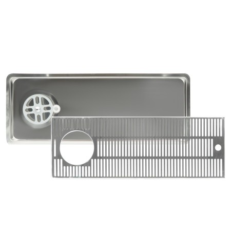 Égouttoir avec rince-verre et évacuation