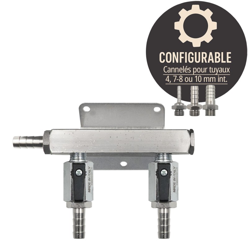 Distributeur CO2 deux vannes