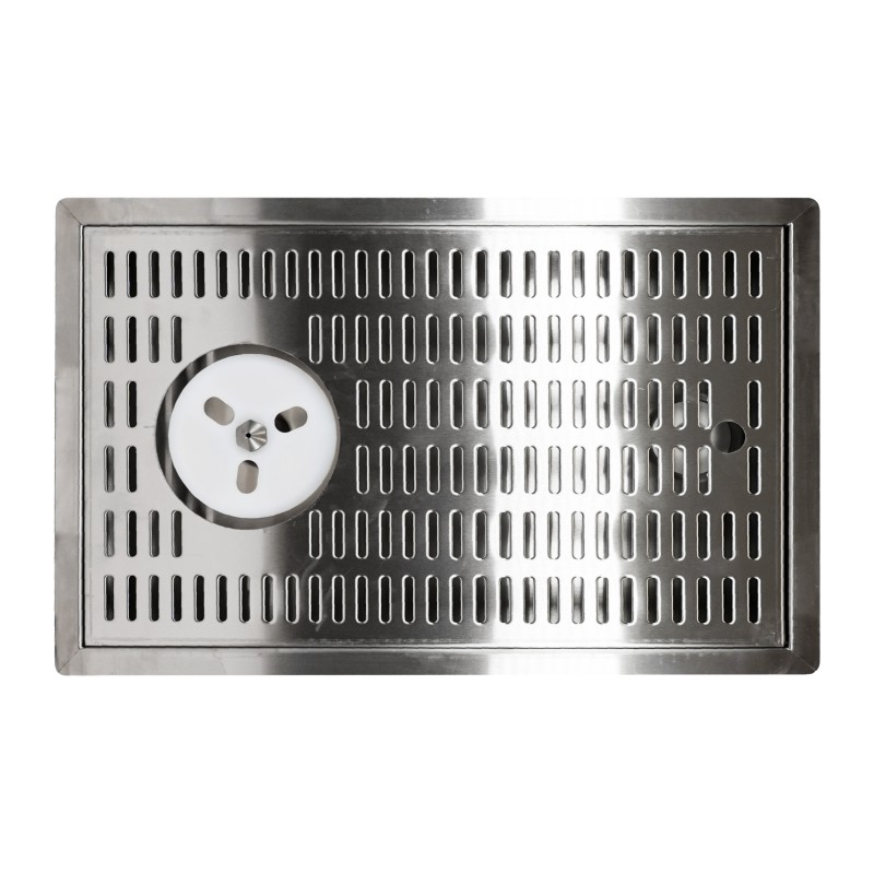 égouttoir inox avec rince verre