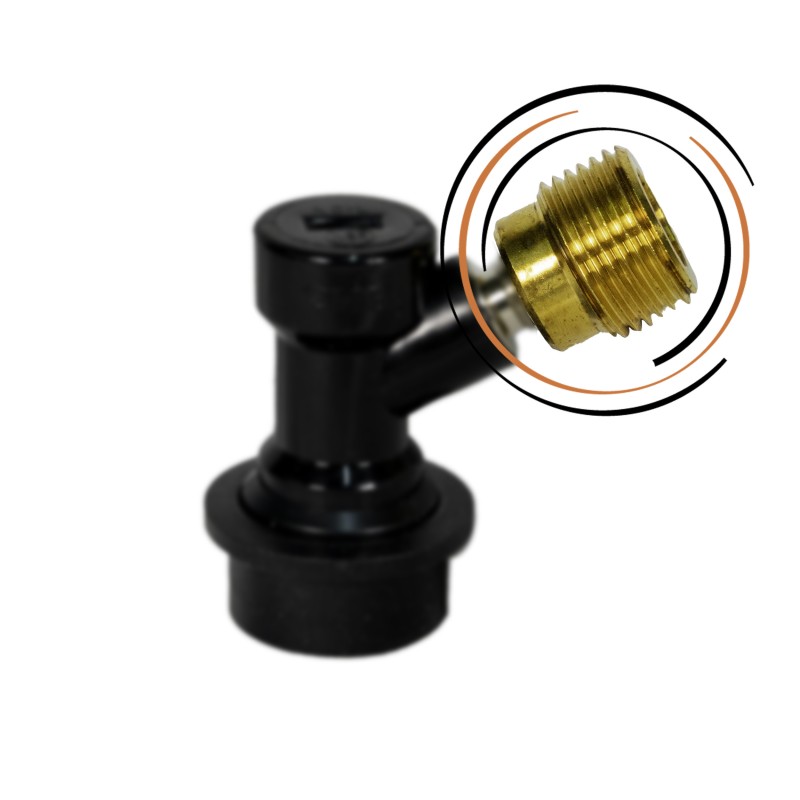 Adaptateur sur tête de fût soda keg