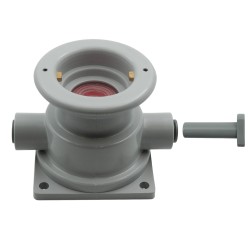 Tête/Socle de rinçage PVC - John Guest 3/8" - type S