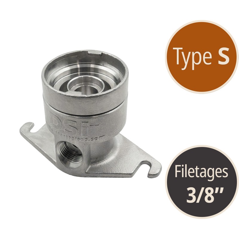 Tête/socle de rinçage type S