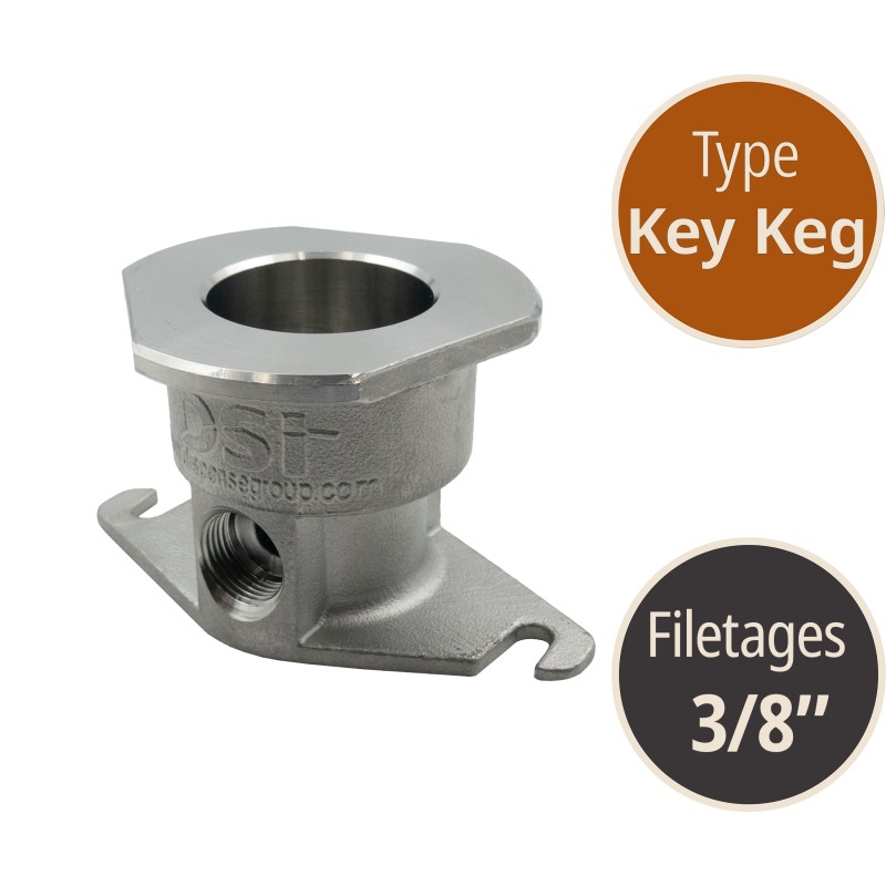 Tête/socle de rinçage Keg Keg