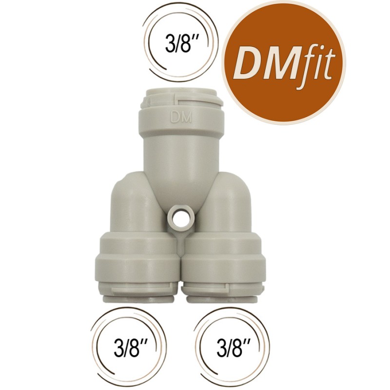Raccord Y DMfit 3/8"