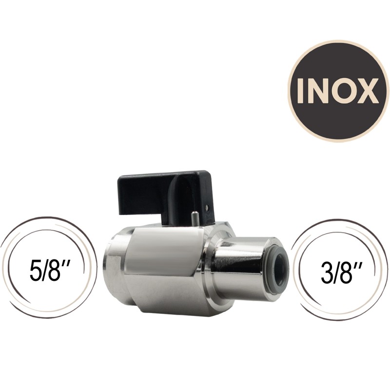 Vanne Inox pour tête de fût