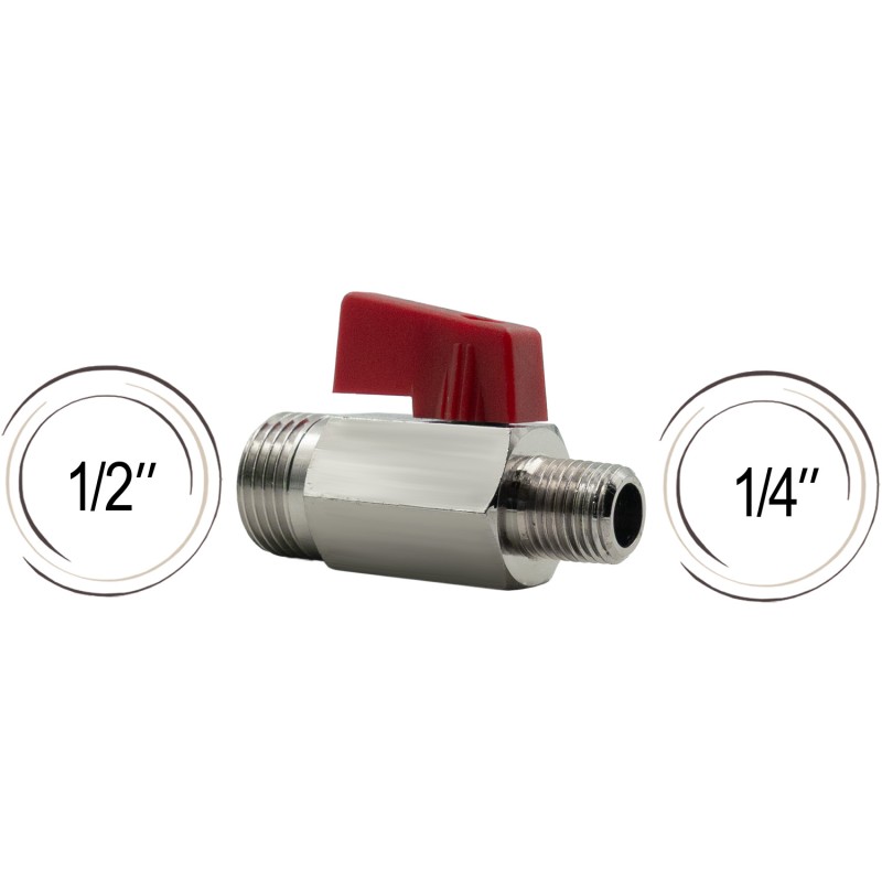Vanne 1/2" et 1/4"