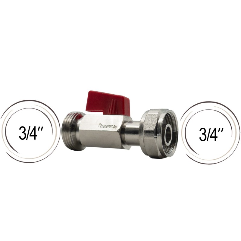 Vanne filetage mâle femelle 3/4"