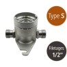 Tête/socle de rinçage type S