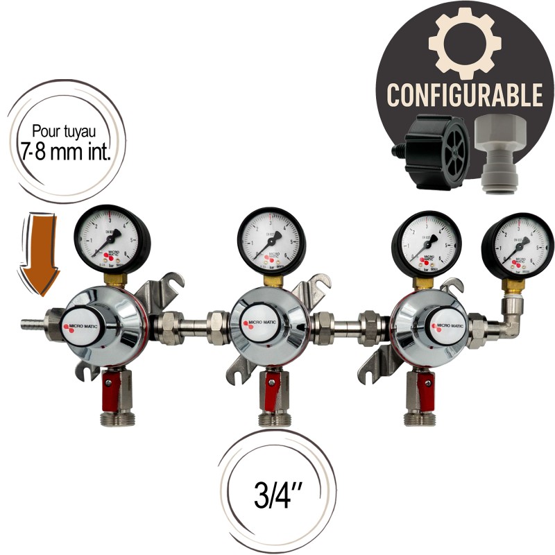 3 détendeurs micro matic