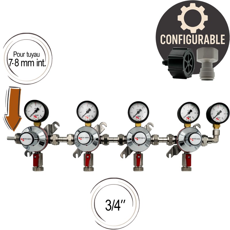 Détendeur intermédiaire x 4