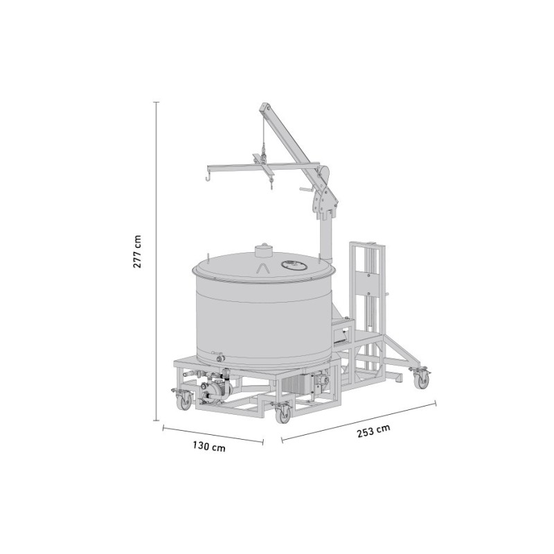 Schéma brasserie Braumeister 500 litres