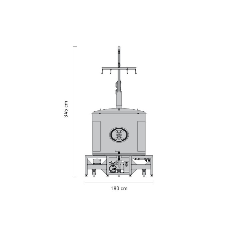 Schéma brasserie Braumeister de 1000 litres