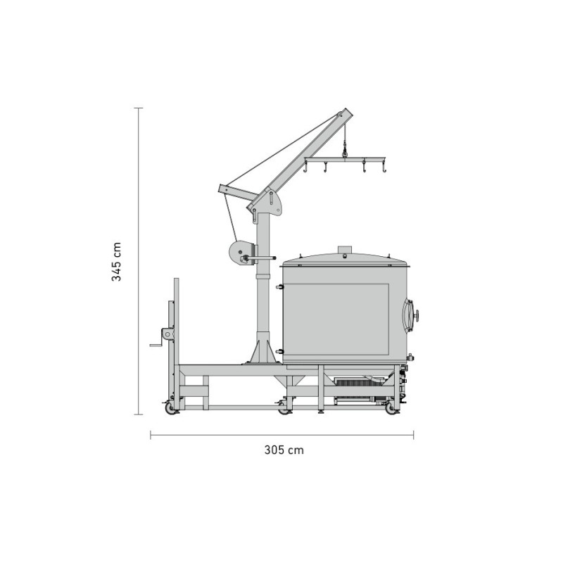 Schéma brasserie Braumeister de 1000 litres
