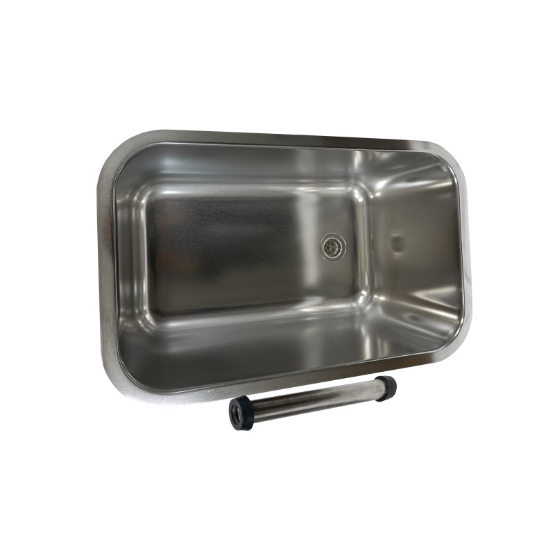 Bac de lavage rectangulaire avec trop plein