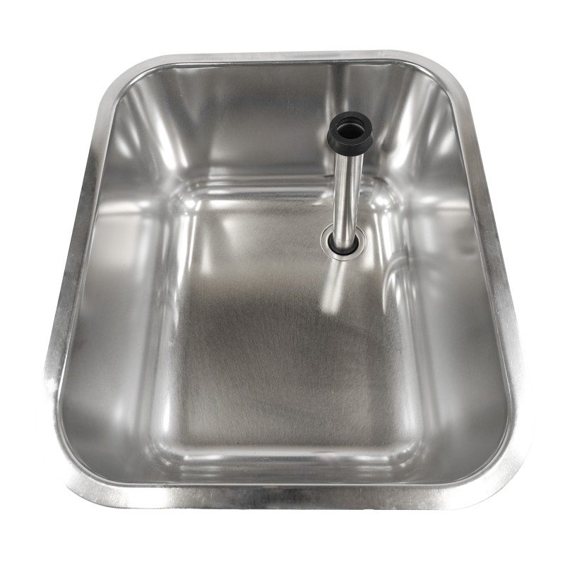 Bac de lavage avec tube trop plein