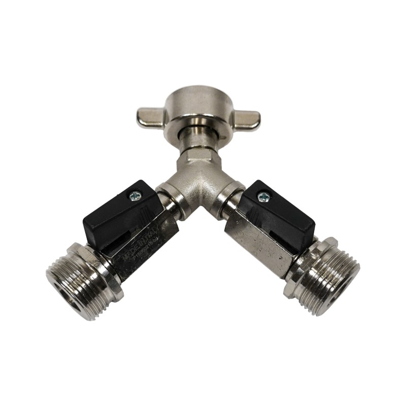 Adaptateur Y avec vannes