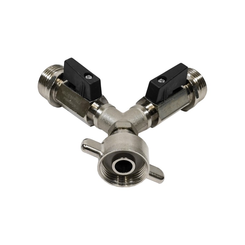 Adaptateur Y avec vannes