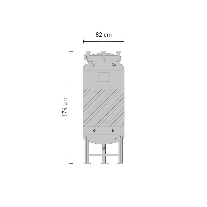 Schéma fermenteur à pression