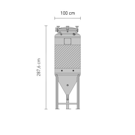 schéma fermenteur à pression 1200 litres