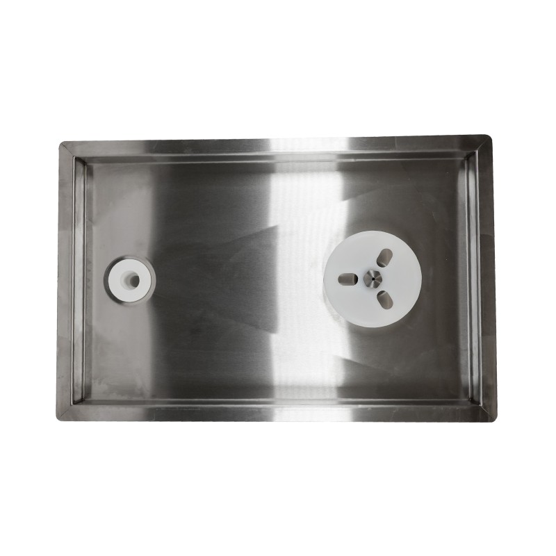 égouttoir inox avec rince verre