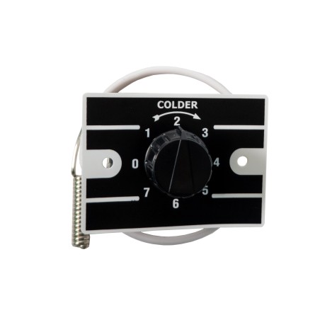 Thermostat avec bouton réglage noir