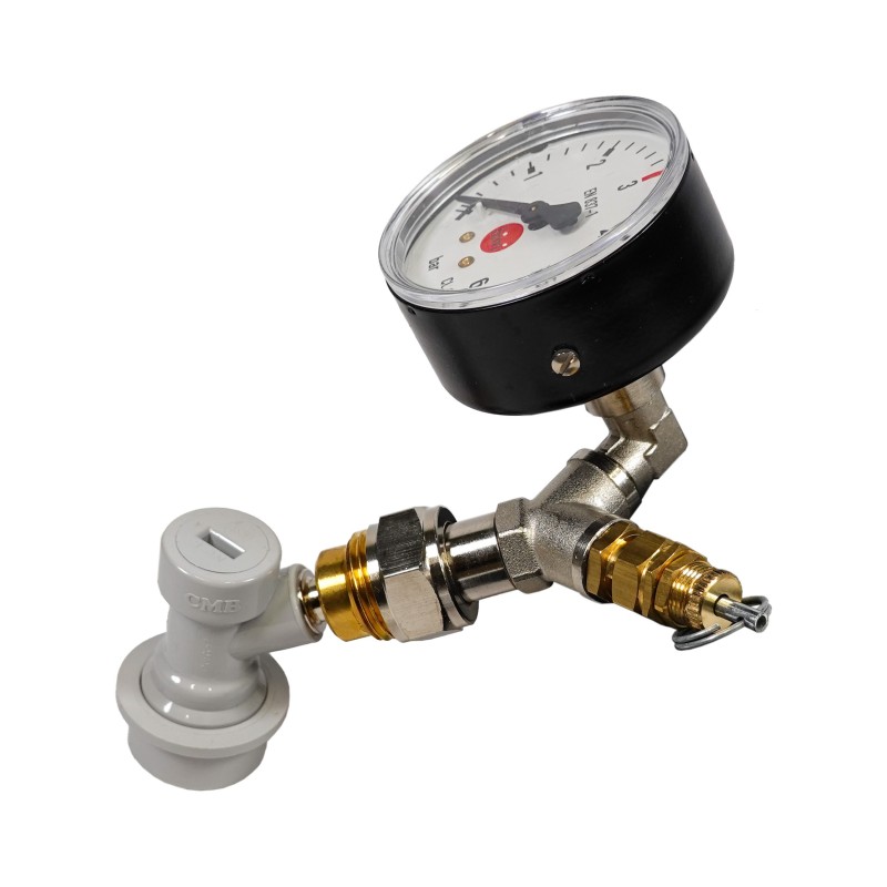 Tête de mesure de pression soda keg