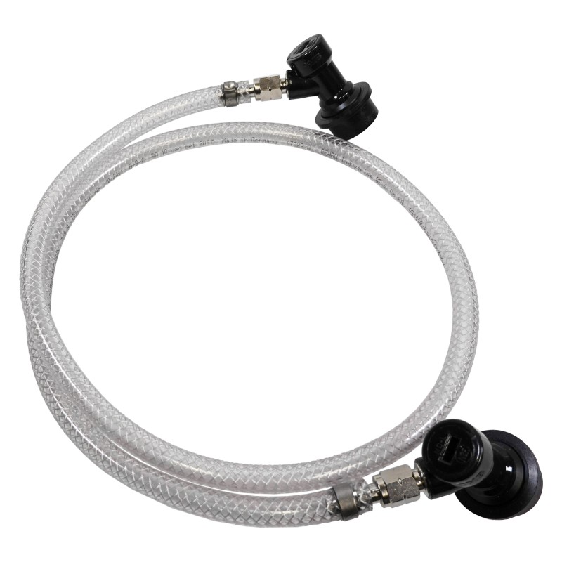 tuyaux avec 2 têtes soda keg