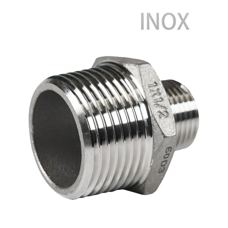 Raccord inox 1" vers 1/2"
