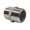 Double raccord Inox filetage mâle 1" Double raccord Inox filetage mâle 1"