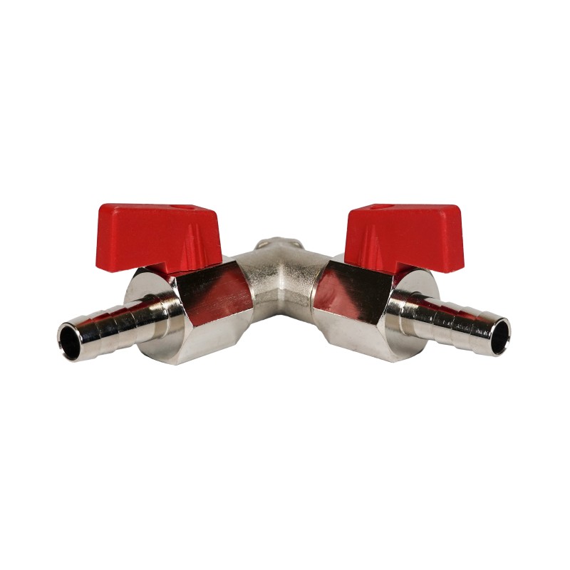 Y avec deux vannes cannelées