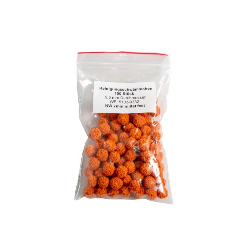 lot de billes de nettoyages orange