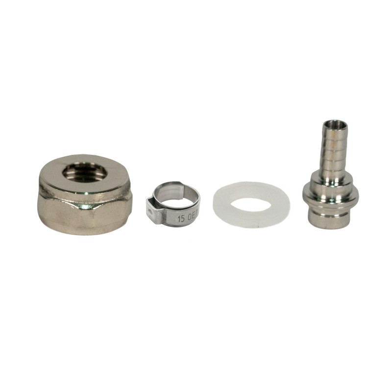 Raccord avec embout cannelé 7 mm