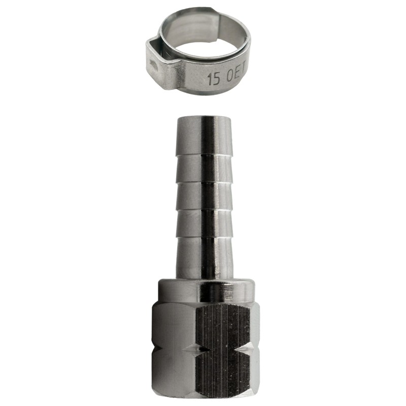 raccord cannelé avec écrou
