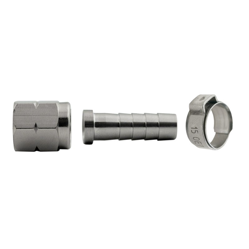 raccord cannelé avec écrou