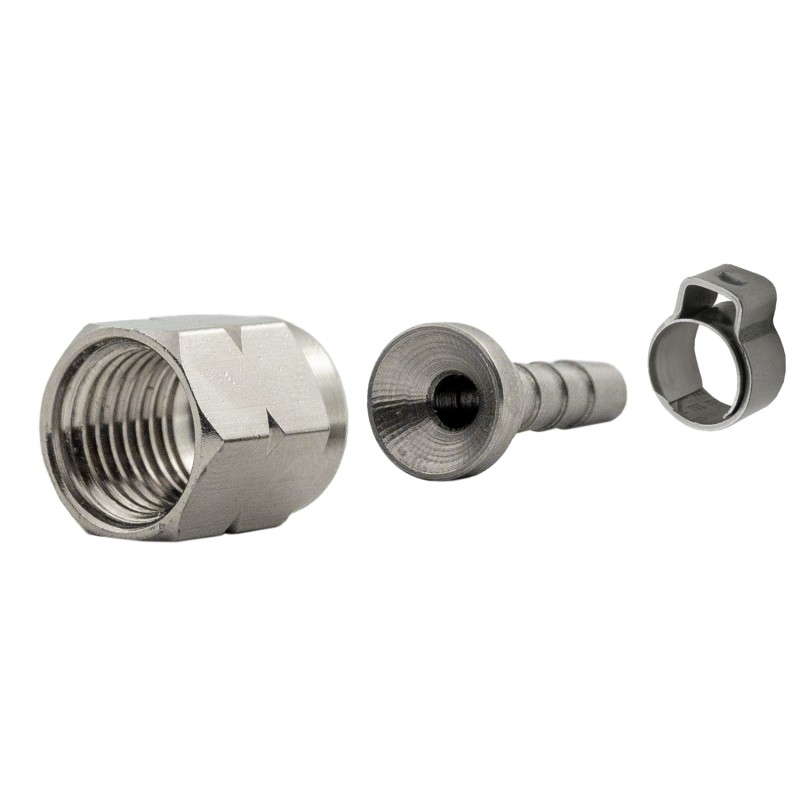 embout cannelé avec écrou