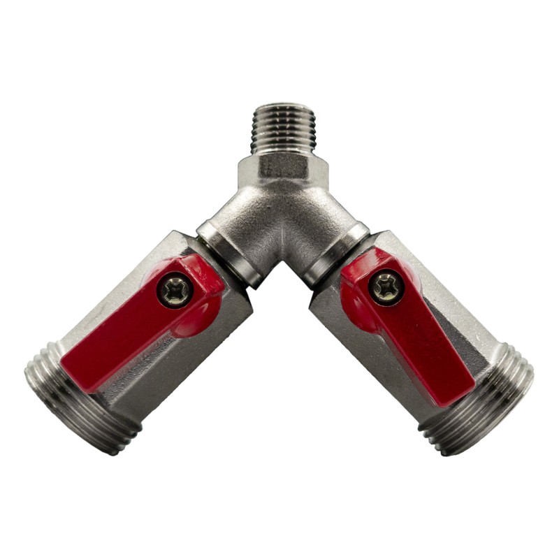 Adaptateur Y avec vanne