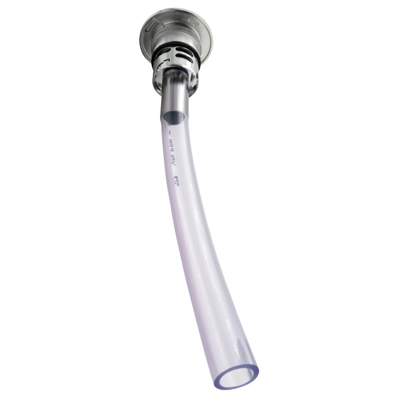 Plongeur tête inox tube PVC
