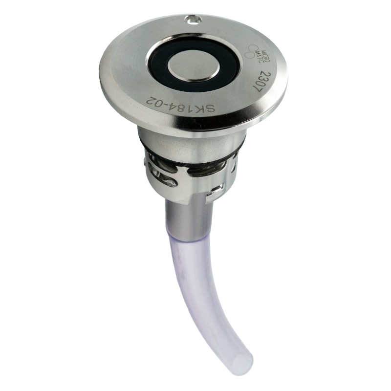 Plongeur tête inox tube PVC