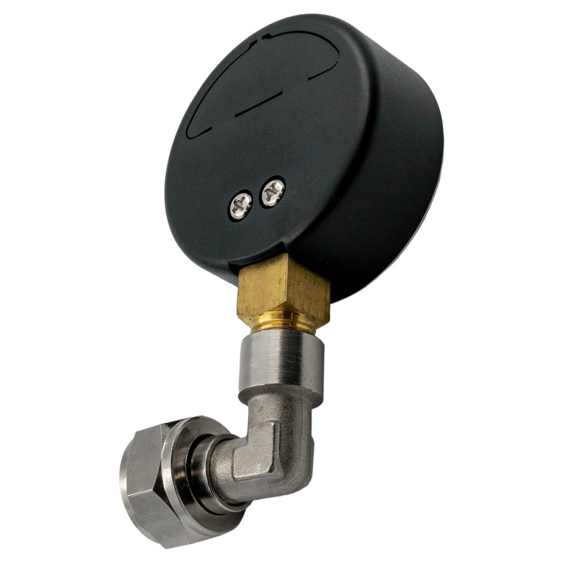 Manomètre mesure pression coudé