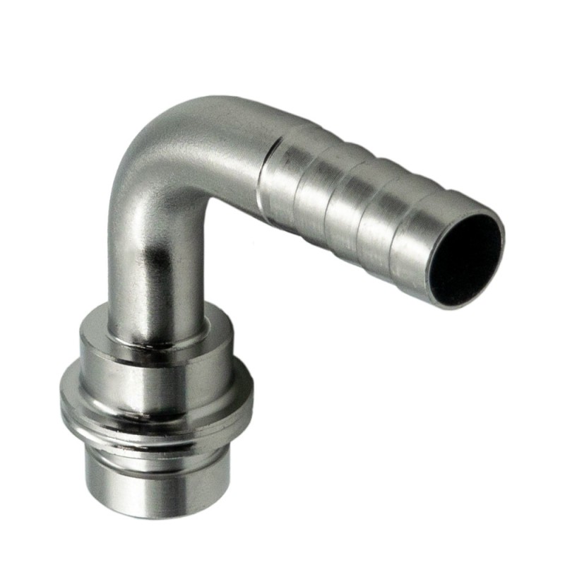 Embout cannelé coudé 7 mm