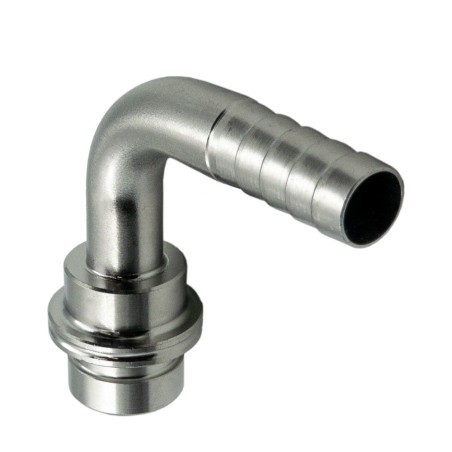 Embout cannelé coudé 7 mm Embout cannelé coudé 7 mm