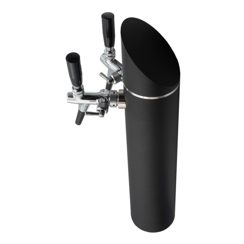 Colonne noire 2 robinets