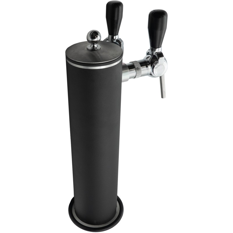 Colonne noire 2 robinets compensateurs