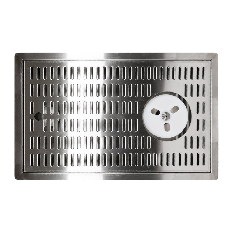 égouttoir inox avec rince verre