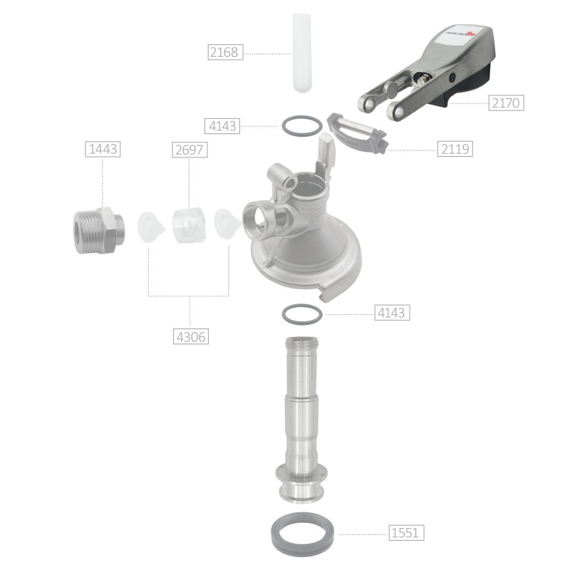 Poignée de rechange tête de fût