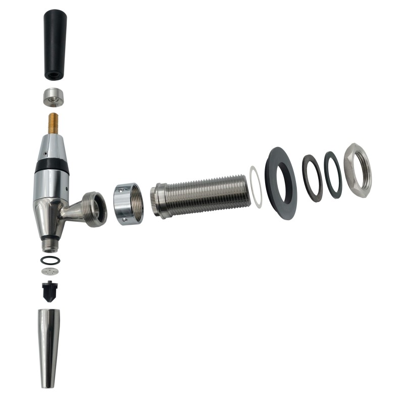 Robinet guinness couleur inox