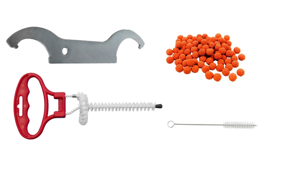 Clé pour robinet, Billes et Brosses de nettoyage